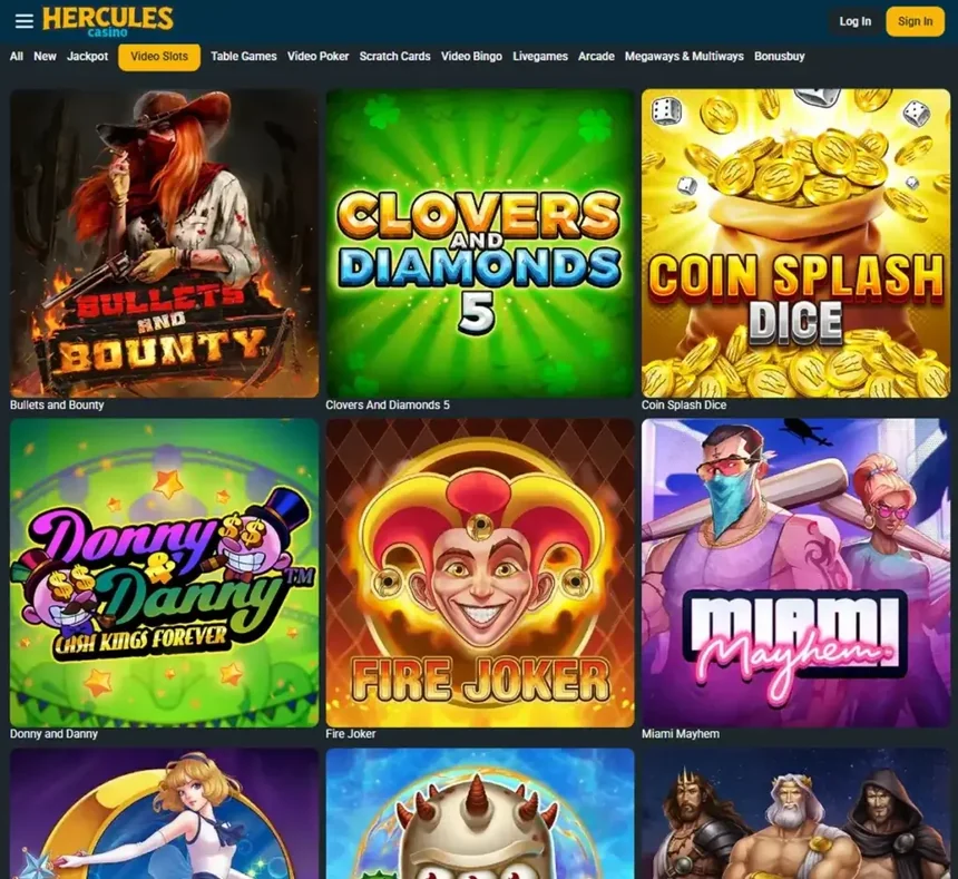 Hercules Casino को स्लट लबी डेस्कटपमा